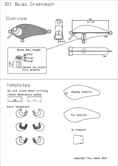 23 Wooden Fishing Lure Templates Free Popular Templates Design