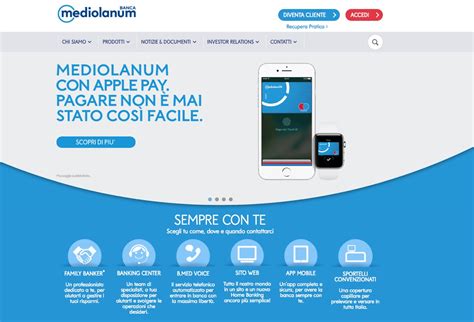 Per la trasmissione e lo stoccaggio delle informazioni regolamentate, banca mediolanum s.p.a. Apple Pay in Italia ora funziona con Banca Mediolanum ...