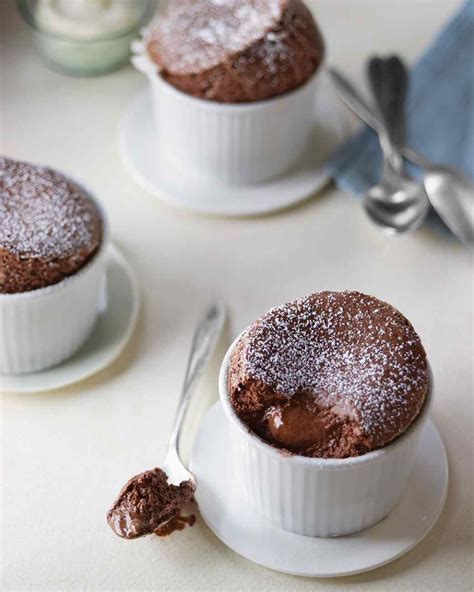 these ethereal chocolate souffles are made as individual portions pop them in the oven as you