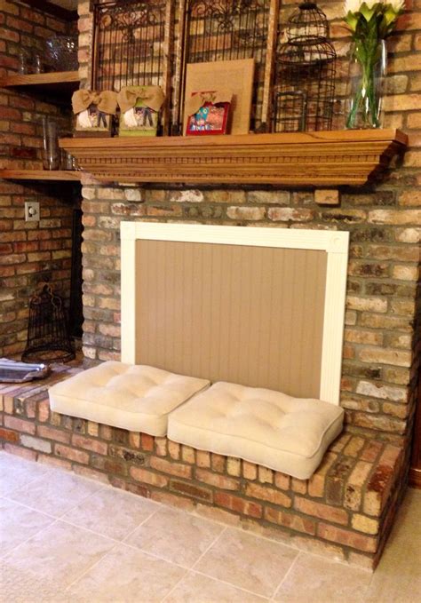 Holds 6 gallons of water. Fireplace cover | Home projects re-do | Pinterest ...