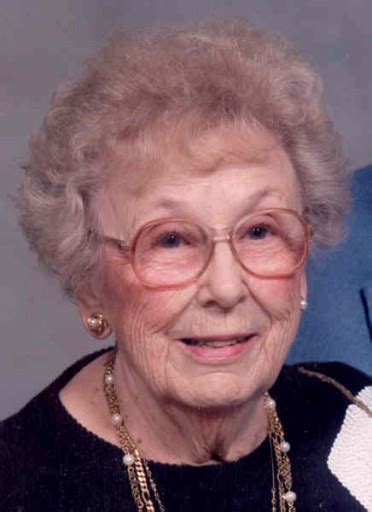 Marjorie L Bergman Obituary 2003 Wichmann Funeral Homes