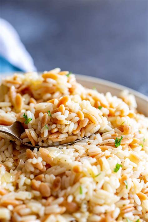 Turkish Rice Pilaf With Orzo