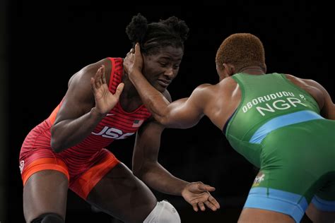 Mensah Stock 1st First Black Us Woman Wrestler To Win Gold Wtop News