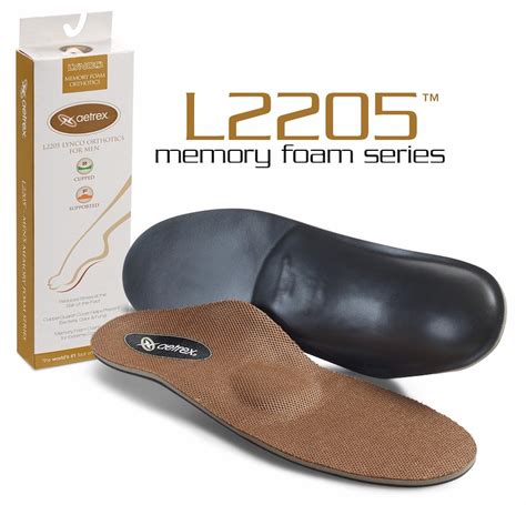 Memory Foam Orthotics W Metatarsal Support L2205 Ease The Feet