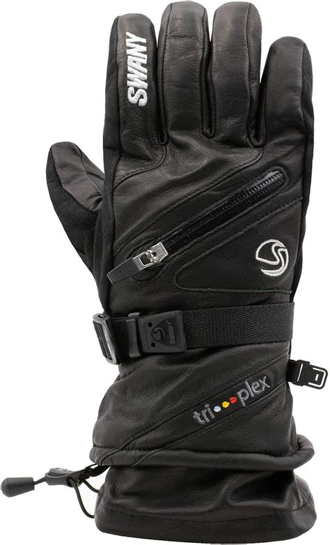 Amazon Com Swany Men S X Cell Insulated Warm Leather Ski Gloves Sports Outdoors
