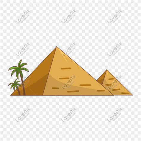 Gambar Ilustrasi Bangunan Landmark Landmark Piramida Png Unduh Gratis