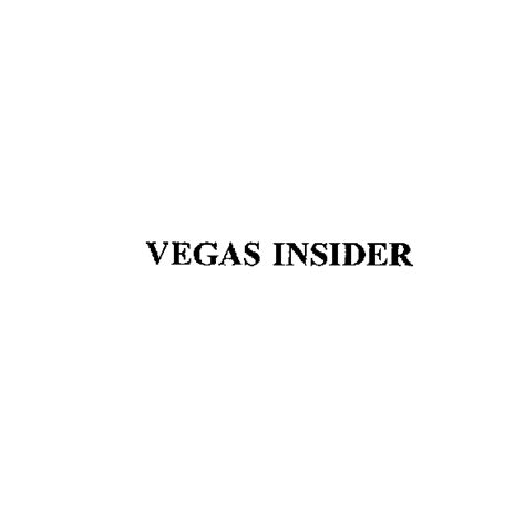 Vegas Insider Trademark Registration Number 2367391 Serial Number