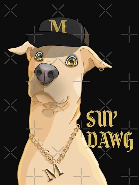 Sup Dawg Funny Rapper Gangsta Dog Poster By Sofiadim Redbubble