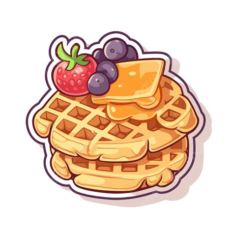 Waffle Sticker Png Vector Psd And Clipart With Transparent