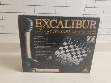 New Excalibur King Master 3 Iii Electronic Computer Chess Game With