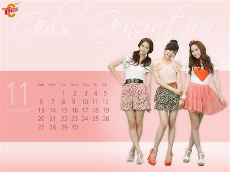 Girls Generation Vita500 November Calendar Girls Generation Snsd Wallpaper 26336931 Fanpop