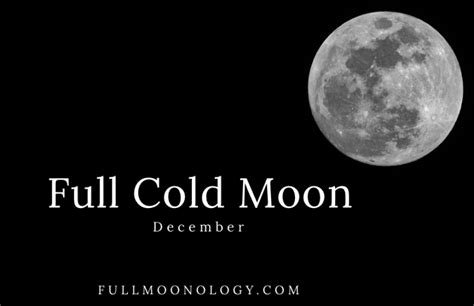 Full Cold Moon 2022 The December Full Moon Fullmoonology
