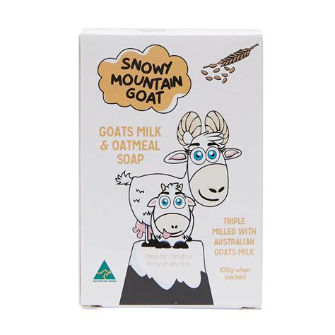 100g Goats Milk And Oatmeal Soap Snowy Mountain Goat Soap