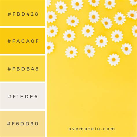 Yellow Palette Color Palette Yellow Brand Color Palette Colour