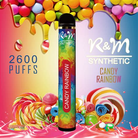 Randm Synthetic 2600 Puffs Disposable Vape Candy Rainbow From China