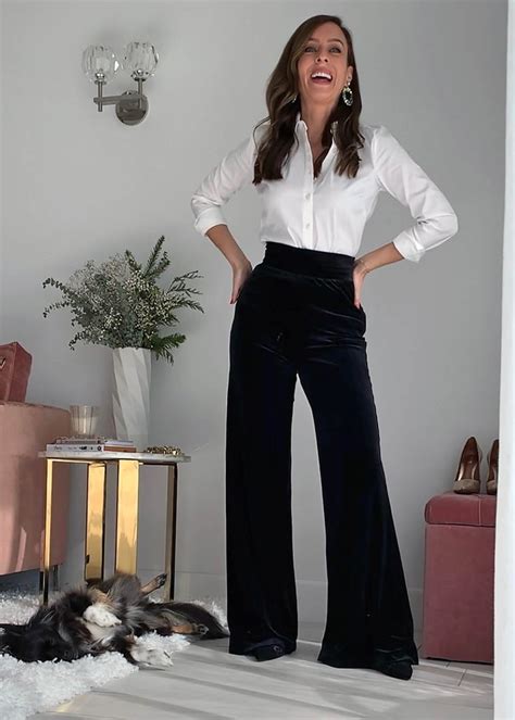 6 Ways To Wear Velvet Pants For Holiday Parties Sydne Style Velvet Pants Outfit Black