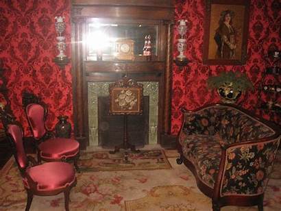 Victorian Living Rooms Fireplace Cabins Interiors Wall