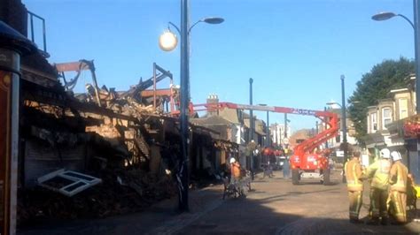great yarmouth shops open on site of regent road fire bbc news