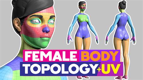 Artstation Full Female Body Topology And Uv Map Resources