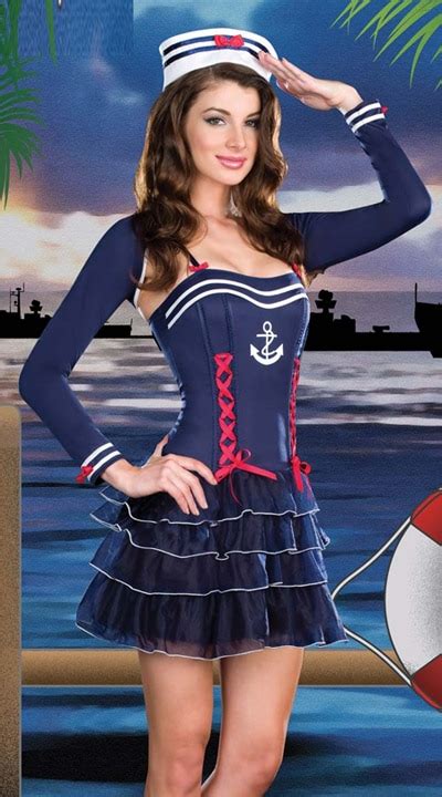 Cheap Wholesale Sailor Costume Women Navy Dress Sexy Uniforms