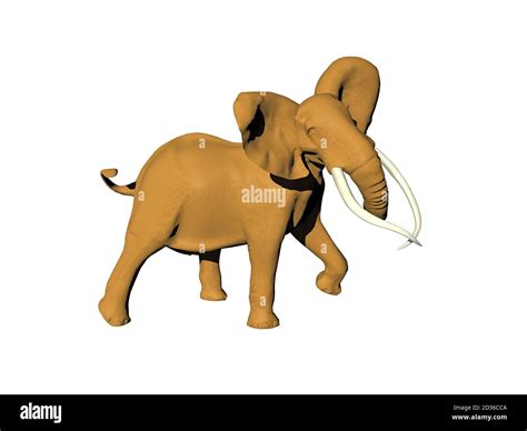 Bull Elephant With Long Tusks Stock Photo Alamy