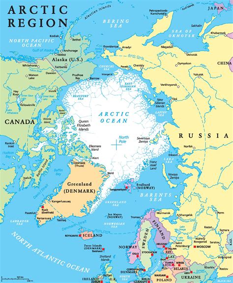 Carte De Larctique Découvrez Le Pôle Nord En Image