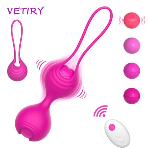 Speed Vibrator Kegel Ball Vagina Tighten Exercise Remote Control Safe Silicone Vaginal Geisha