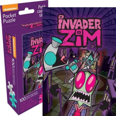 Nickelodeon 807757 Invader Zim Adult Pocket Puzzle 100 Piece 1 Jay