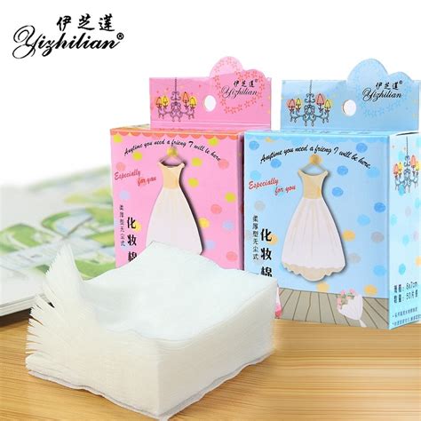 Portable Korean Facial Organic Cotton Pads Facial Cleaning Nail Polish Remover Cosmetic Tissue