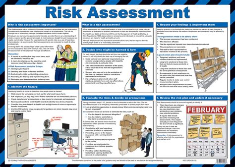 Buy Safety First Aid Risk Assessment A Poster Laminated Online At