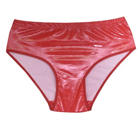 Pvc Leather Look Knicker Panties Womens Sissy Underwear Mens Brief
