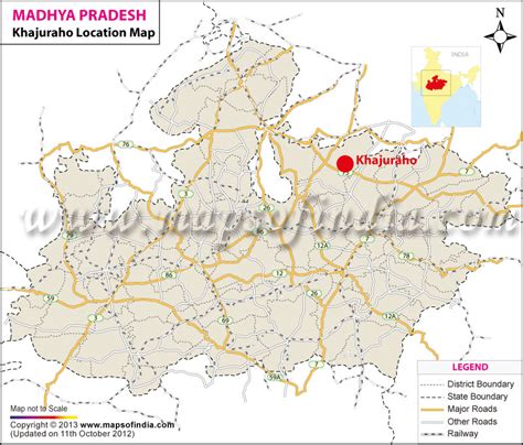 Khajuraho Location Map Where Is Khajuraho