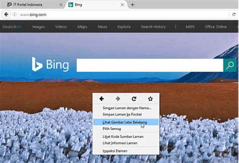 Cara Menyimpan Wallpaper Hd Dari Bing Itpoin