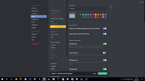 A role is a part of a server, and when applied to a user, will give the user display role members separately from online members will show members of a role in a separate add reactions allows users to add reactions to any message, unless denied by that channel's. How to move roles and make them display people on Discord ...