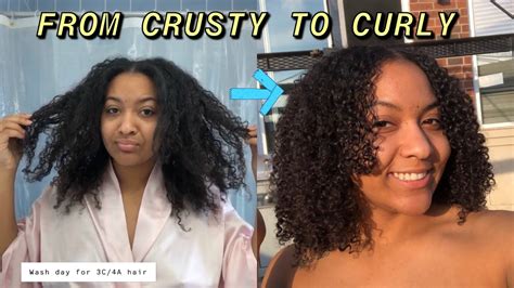 Wash Day Routine For Curly 3c4a Hair Defined Curls Youtube