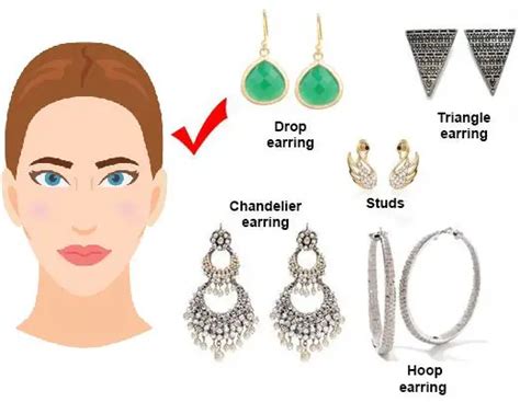 10 best earrings for diamond face shape in 2021 complete guide piercinghome