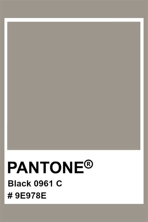 Pantone Black 0961 C Pantone Color Pastel Hex Pantone Colour