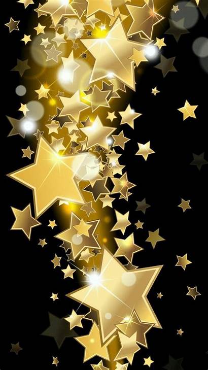 Phone Star Cell Gold Background