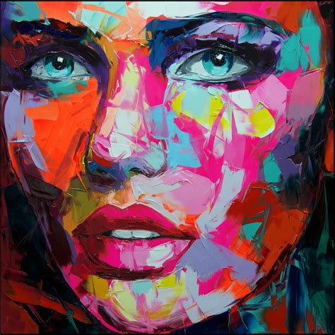 Francoise Nielly Portrait Palette Painting Expression Face115 Face115