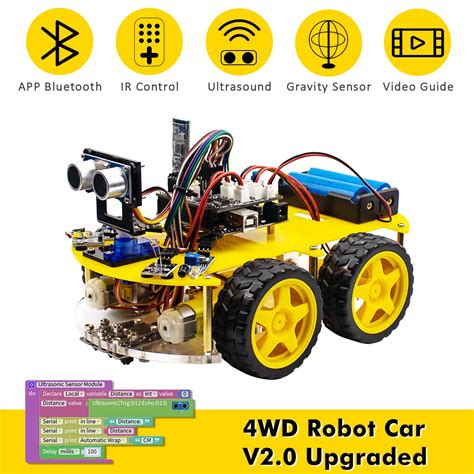 Upgrade V2 0 Lafvin Smart Car Robot Kit Test Et Avis