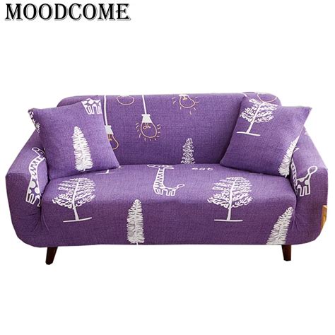 Printing Tree Purple Sofa Cover Stretch New Arrival Drop Shipping Spandex Cover Sofa Elastic