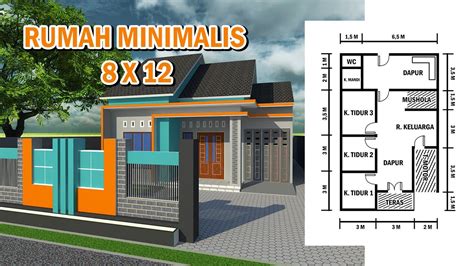 Desain Dan Denah Rumah Minimalis Ukuran X M Dengan Halaman Luas