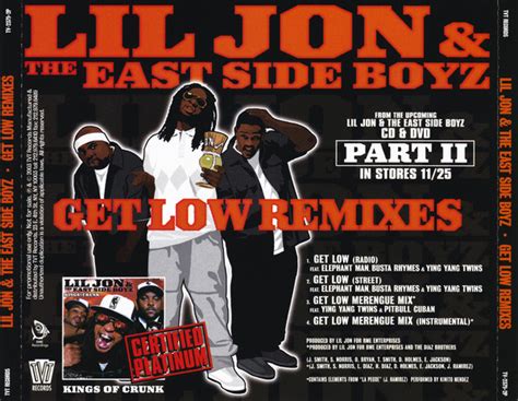 Lil Jon And The East Side Boyz Get Low Remixes 2003 Cd Discogs