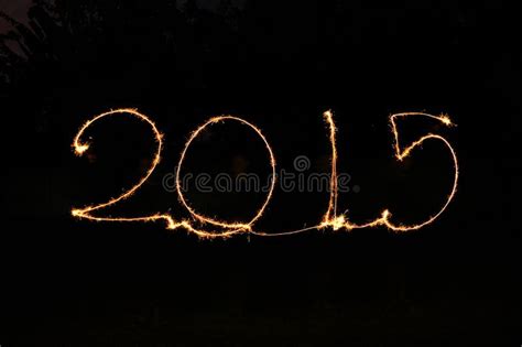 Happy New Year 2015 Sparkler Stock Image Image Of Festive