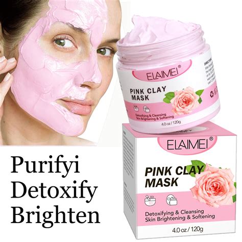 Rose Clay Mask 3pack Detox Face Mask Help Purify Pores Control Oil Brighten And Smooth Skin