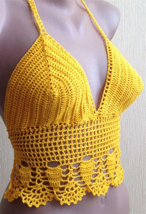 Amazing Summer Crochet Halter Crop Top Ideas