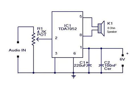 Simple Audio Amplifier Circuit Diagram