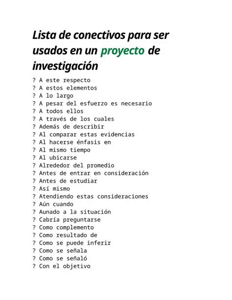 DOCX Lista De Conectivos Para Ser Usados DOKUMEN TIPS