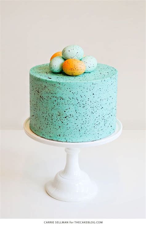 Speckled Egg Cake Speckled Egg Cake Easter Cake Recipes Cake Decorating