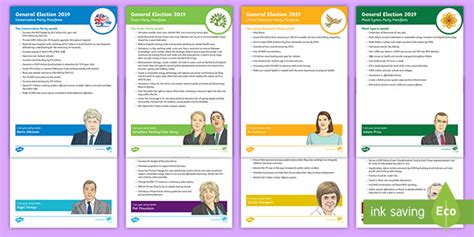 Free General Election 2017 Child Friendly Party Manifesto Guide
